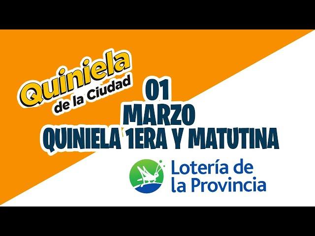 Quinielas Primera y matutina de La Ciudad y Buenos Aires Lunes 1 de Marzo