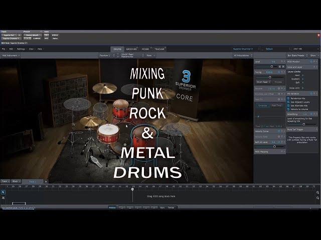 Superior Drummer 3: Mixing Punk/Rock/Metal Drums