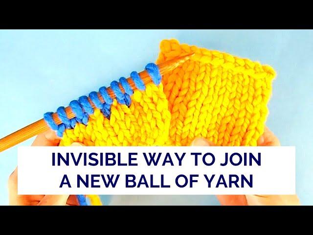 How to Join Yarn by Alternating Stitches - Quick Reference Video