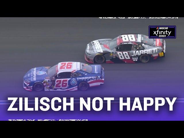 Connor Zilisch hot on the radio after Dean Thompson wreck | 2025 Xfinity Series at Charlotte