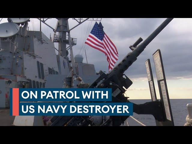 Exclusive: On board a US Navy destroyer patrolling the Mediterranean