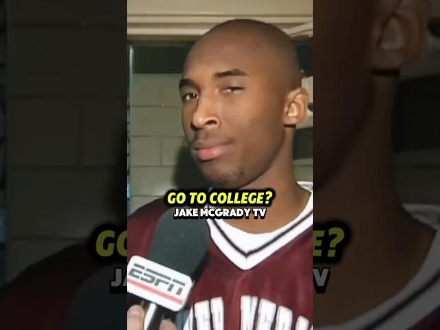 Why Kobe Skipped College Because of Michael Jordan  #shorts #kobebryant #michaeljordan