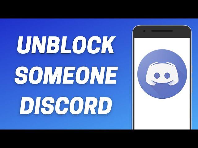 How to UNBLOCK Someone on Discord Mobile!