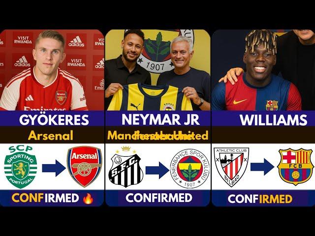 THE LATEST CONFIRMED TRANSFER NEWS AHEAD OF SUMMER TRANSFER WINDOW 2025, Neymar , Gyökeres ️, wil
