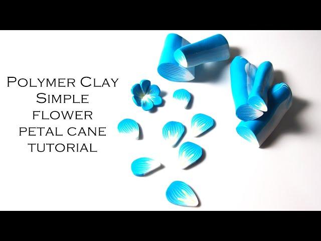 Polymer Clay Simple Flower Petal Cane Tutorial