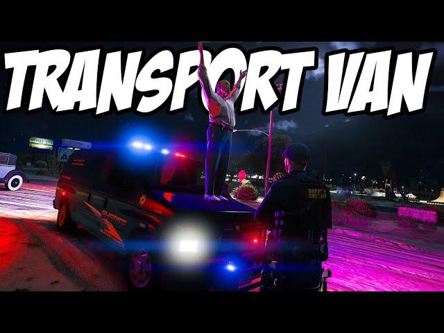 I used a TRANSPORT VAN as a PATROL CAR in GTARP | DOJRP