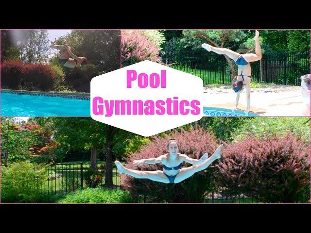 Gymnastics at the Pool!!