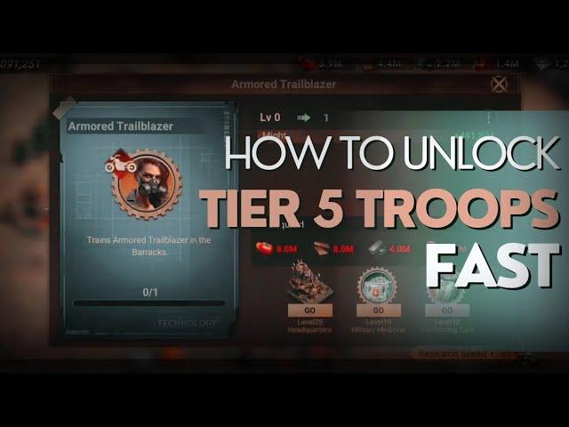 How to Unlock T5 troops in Doomsday Last Survivors