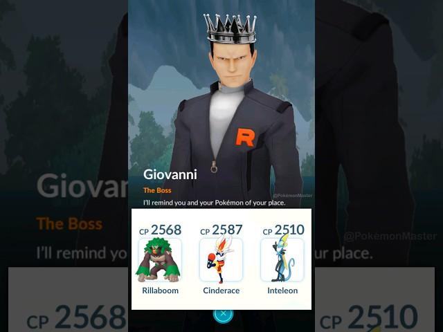 GALAR STARTERS vs Boss GIOVANNI in Pokemon GO.