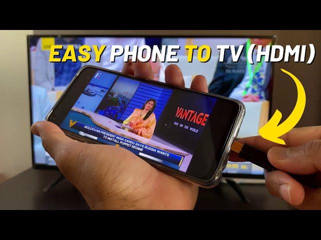 USB-C to HDMI Cable | Phone to TV HDMI cord | Mobile Phone to HDMI Connection