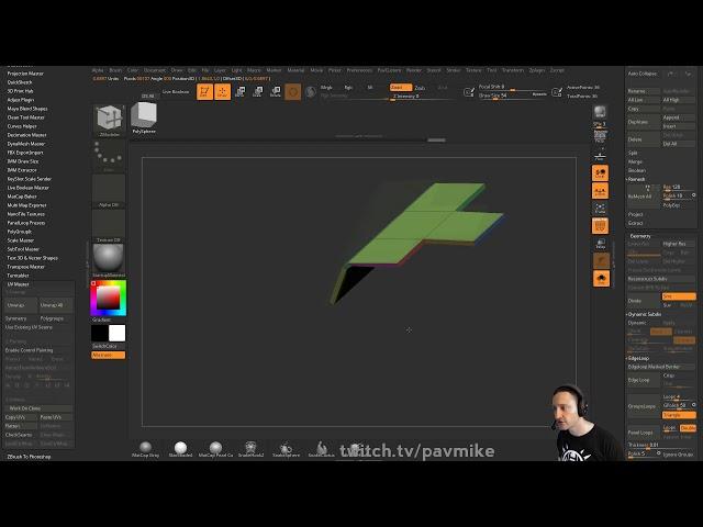 075 ZBrush ZModeler Edge Extrusion Techniques