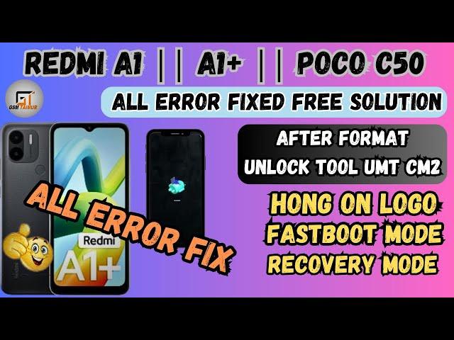 Redmi A1/A1 Plus / Poco C50 After Format Auto Recovery Stuck on Recovery No Command Model Fix Mode