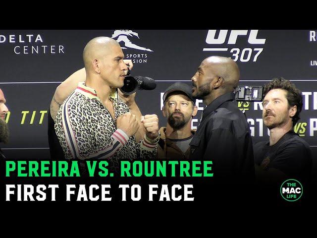 Alex Pereira vs. Khalil Rountree Face Off: Pereira With Big Height Advantage