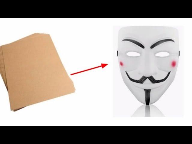 How to make a hacker mask out of (cardboard ) easy