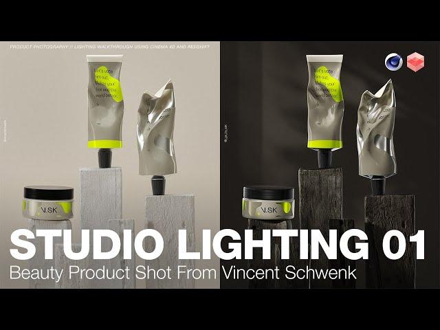 Redshift Studio Lighting 01 - Product Shot Tutorial with Vincent Schwenk