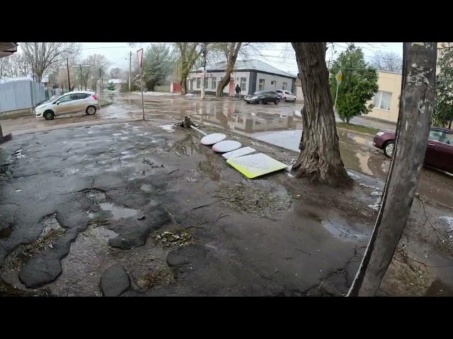 Джанкой. Последствия зимнего урагана в городе. Гуляем