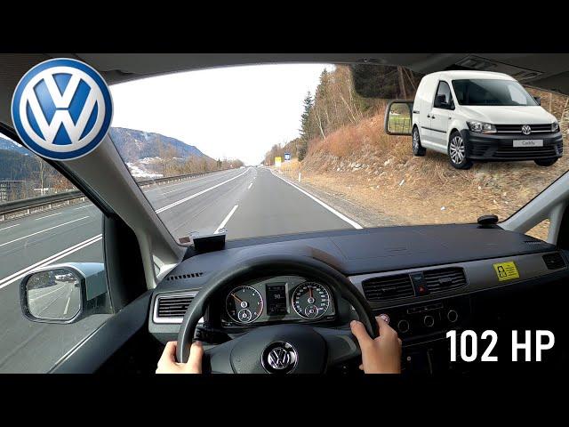 VW CADDY 2.0TDI (102HP)  | POV TEST DRIVE - Acceleration, Autobahn, City #TopDrivePOV