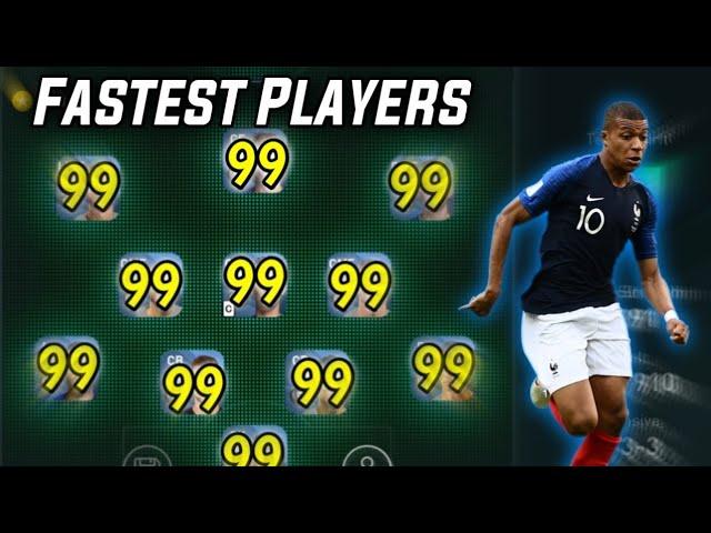 Fastest Players At Every Position In Pes 2021 Mobile