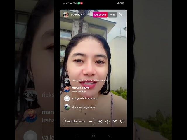 Cewe Cantik lagi Mandi, Live Instagram