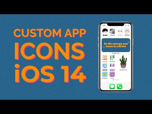 How to Make Custom App Icons and Widgets on iOS 14 iPhones Full Tutorial (Icon Image Maker)