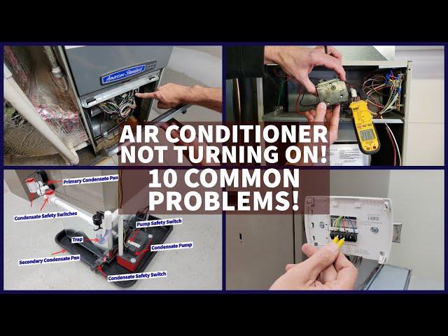 Air Conditioner Not Turning On! Nothing is Happening! 10 Common Problems!