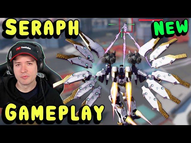 New Robot SERAPH Gameplay on War Robots Test Server - WR