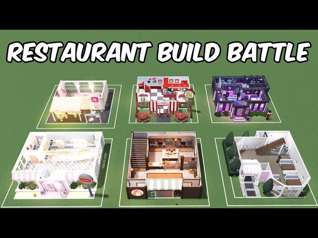 100k RESTAURANT BUILD BATTLE in BLOXBURG