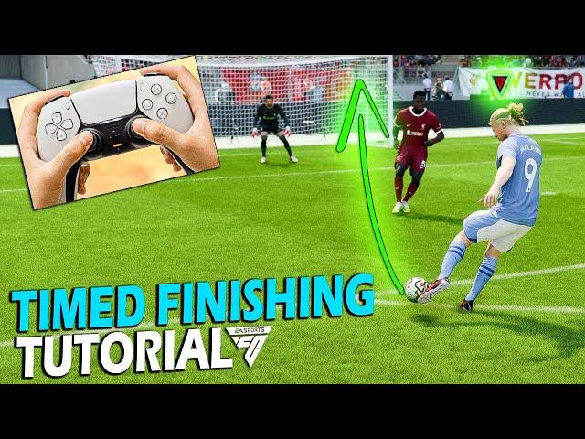 GREEN TIMED FINISHING TUTORIAL | How to TIME FINISH in EAFC 24 | EAFC 24 FINISHING TUTORIAL