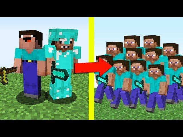 НУБ И ПРО ПРОТИВ 100 ЗЛЫХ ИГРОКОВ В МАЙНКРАФТ ! НУБИК И ТРОЛЛИНГ ЛОВУШКА MINECRAFT Мультик