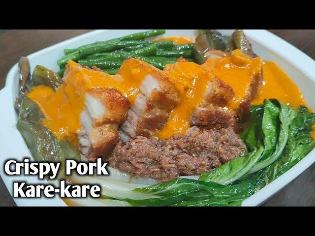 Crispy Pork Kare-kare Madiskarteng Nanay by mhelchoice