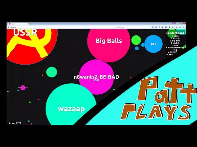 NateWantsToBeBAD...at this game!- Patt Plays Season 3- Agar.io!