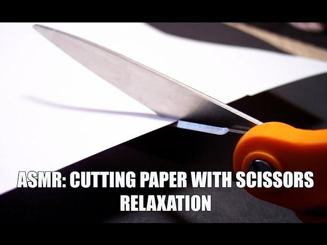 ASMR: Cutting paper with scissors (sound). Relaxation / АСМР: Звук ножниц. Расслабление