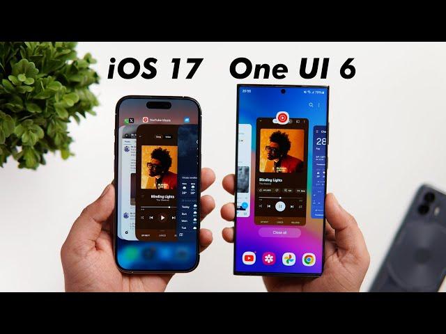 One UI 6 vs iOS 17 Animations Comparison - Samsung Getting Better?