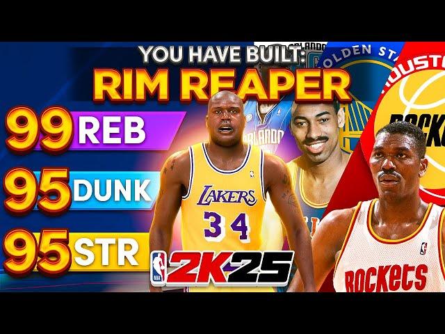 99 REBOUND + 95 DUNK + 95 STRENGTH "RIM REAPER” BUILD is THE BEST CENTER BUILD in NBA 2K25!