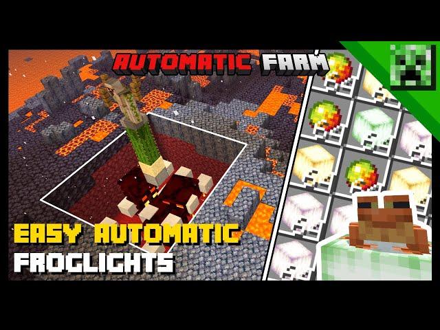 Minecraft Bedrock Edition: AUTOMATIC FROGLIGHT FARM! - Easy 1.20 Tutorial