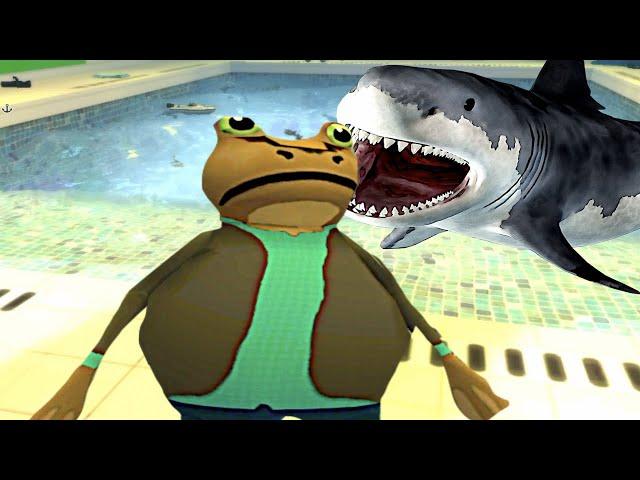 Amazing Frog : Shark Meet Frog