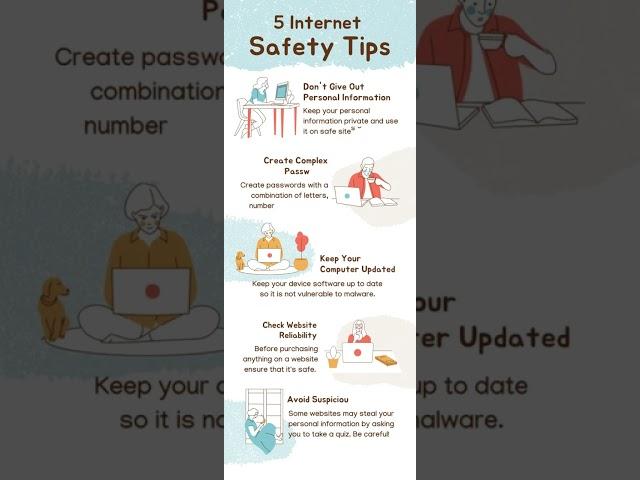 5 Internet Safety Tips #shorts