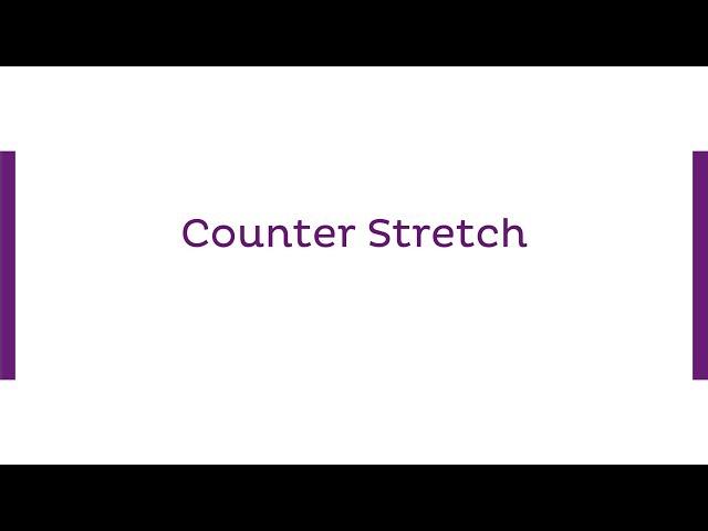 Counter Stretch | Orthopedic Physical Therapy Education