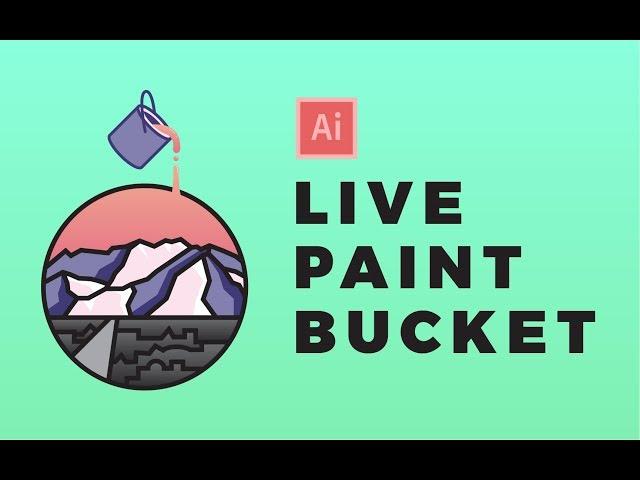 Live Paint Bucket Illustrator Tutorial