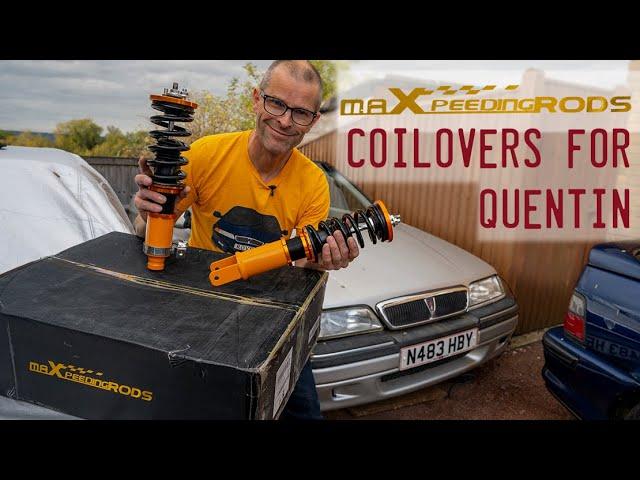 Unboxing new MaxpeedingRods Coilovers for the Rover 200 Convertible (and I fixed it)