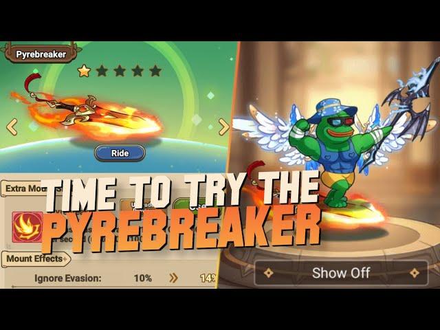 PYREBREAKER test compared with CLOUD DRIFTER in Legend of Mushroom