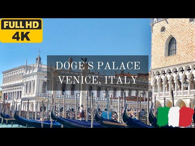 Doge's Palace (Palazzo Ducale) in Venice, Italy (4K walking tour)