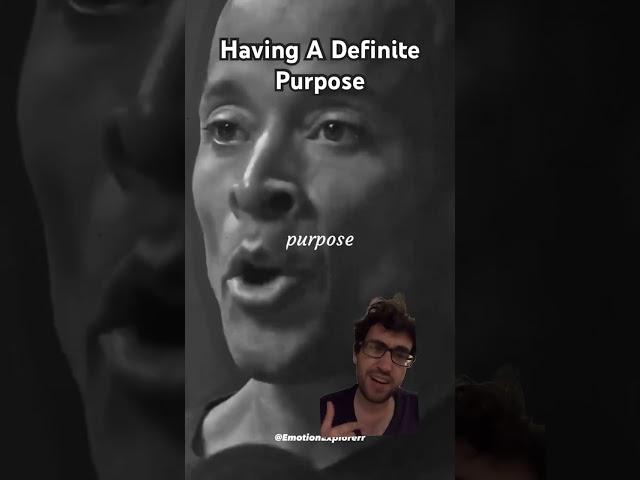 Having A Definite Purpose #davidgoggins #lifegoal #innerpower #winnersmindset #motivationforall