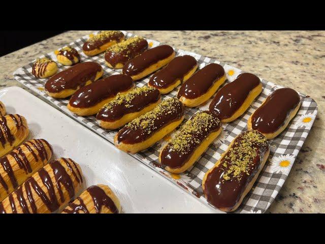 Best Chocolate Eclair Recipe / Ekler Shirinlik Tayyorlimiz/ Oson va Mazali Usulda Zavarnoy pirojniy