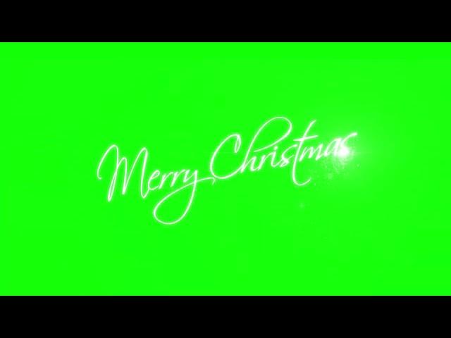 christmas text animation with green screen || green screen video || green vfx || christmas title