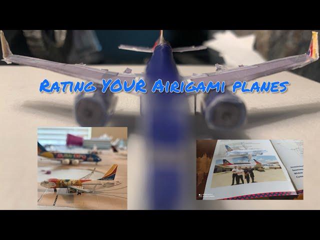 Rating your airigami planes (2)