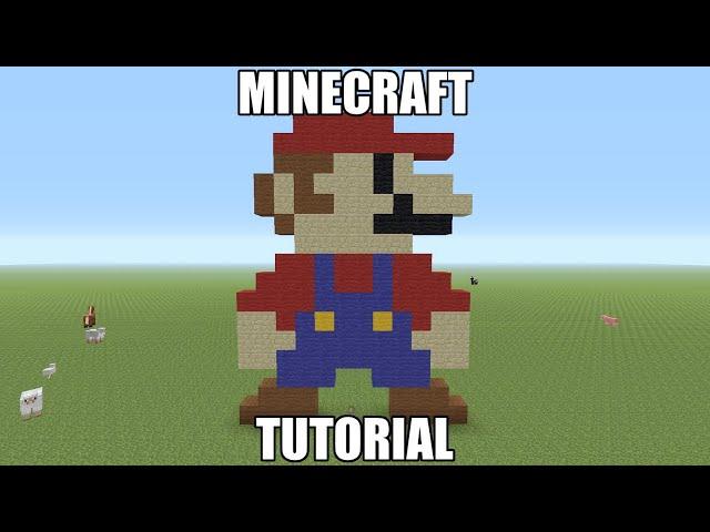 Minecraft Pixel Art Tutorial - 8 Bit Mario