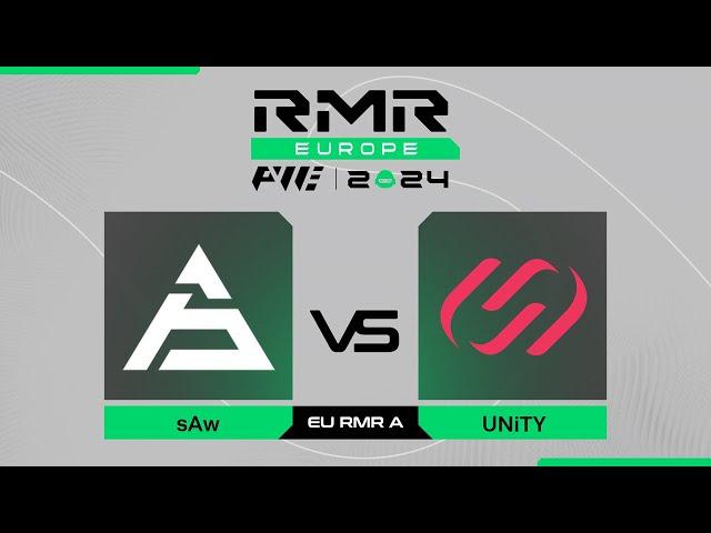 sAw проти UNiTY | PWE CS2 EU RMR A 2024