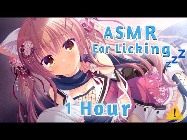 ASMR  Ear Licking Intense (1 Hour)  Japanese (ear eating, slurp sounds)