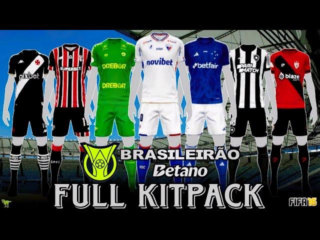 FULL KITPACK BRASILERAO 2024-25 FOR FIFA 16 MOBILE MOD FC24